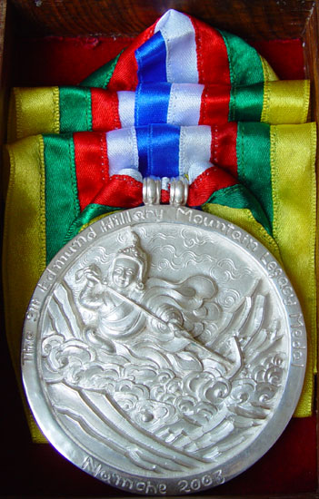 Rajin and son, silversmiths who produce the Hillary Medal